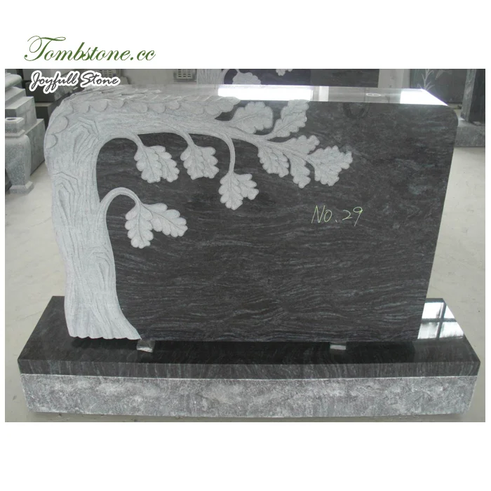
Gravestone Designs, tree style granite monument 