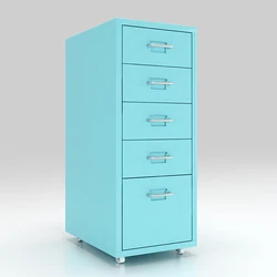 Office under desk moveable cabinet drawer storage cabinet with 5 drawers and wheels