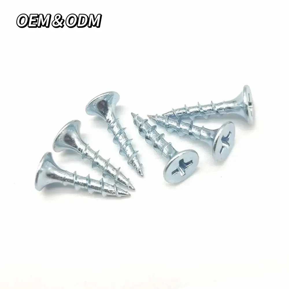 M3.5 Flat Head Self-tapping Hard Black Cross Ash Phosphorus Drywall Screw Bugle Head Wood Screw Gypsum Screw