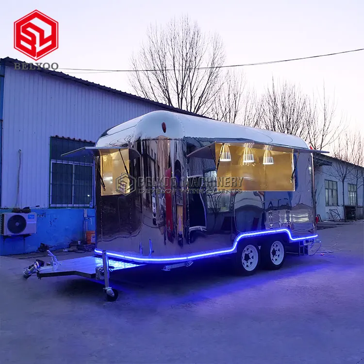  Подставка для горячих собак кофейная тележка Airstream мобильный магазин фритюрница трейлер приготовления еды барбекю грузовик мобильного