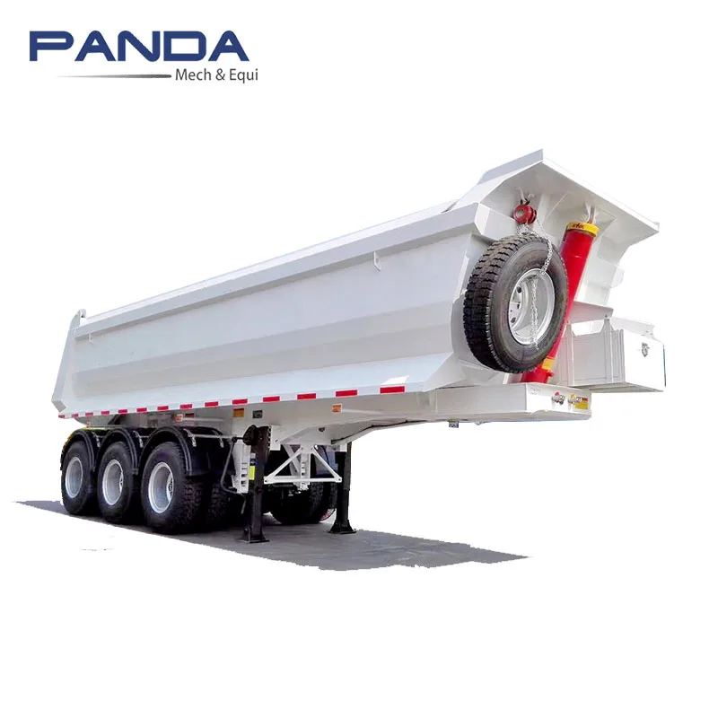 Capacity Self Tipping End Dump Tipper Semi Trailer Steel Panda Truck Trailers CN;SHN for Sale Heavy Duty 3 Axles 25cbm 30 Ton