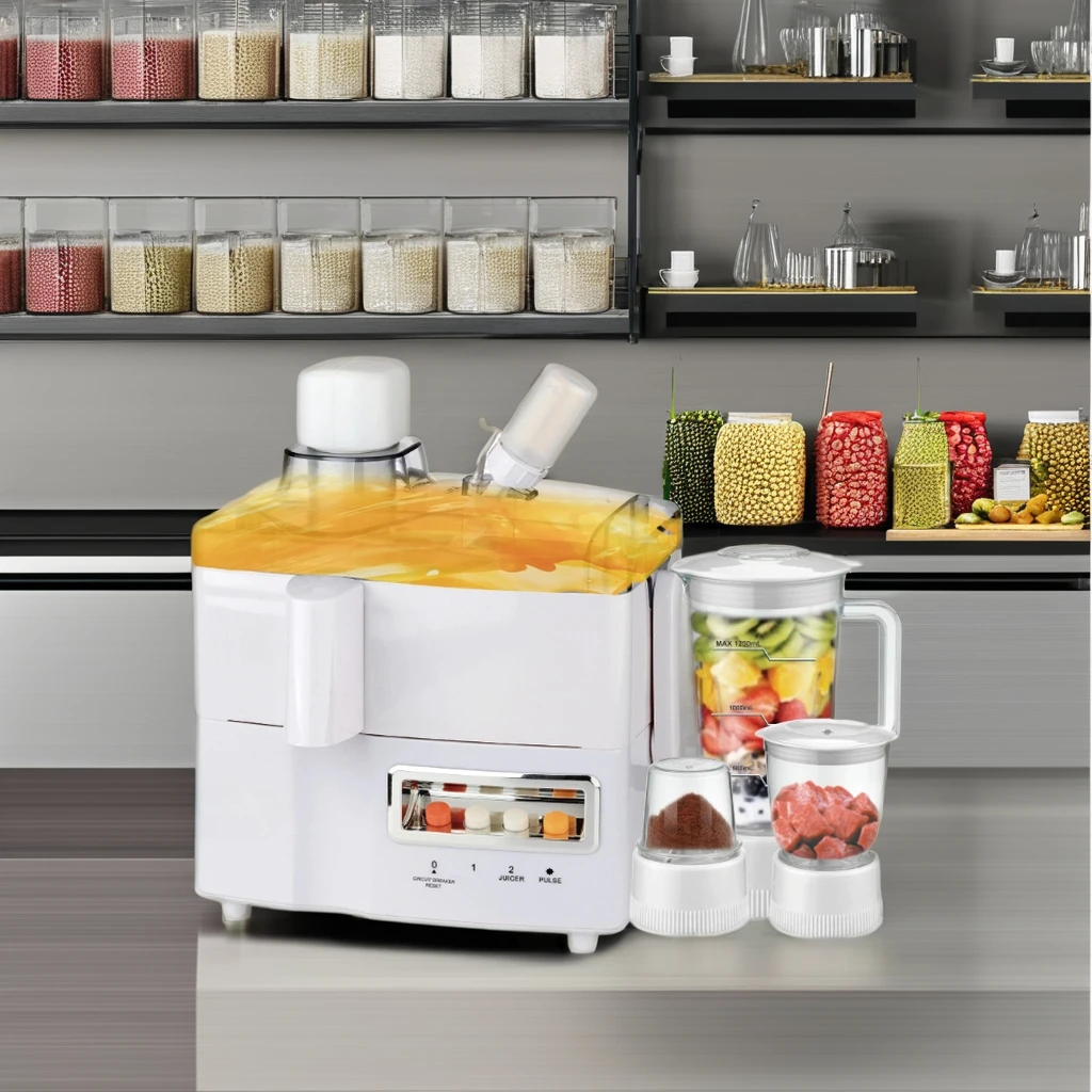 4 in 1 Multi-Functional Household Blender Smoothie Cooking Machine Stainless Steel Blade Wall Breaking Soy Milk Fruit Juicer