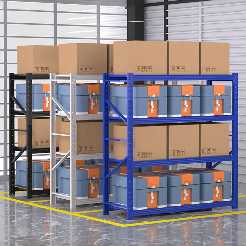 Industrial shelves stacking racks & shelves Steel shelving metal shelving rack medium duty racking Warehouse Storage Rack