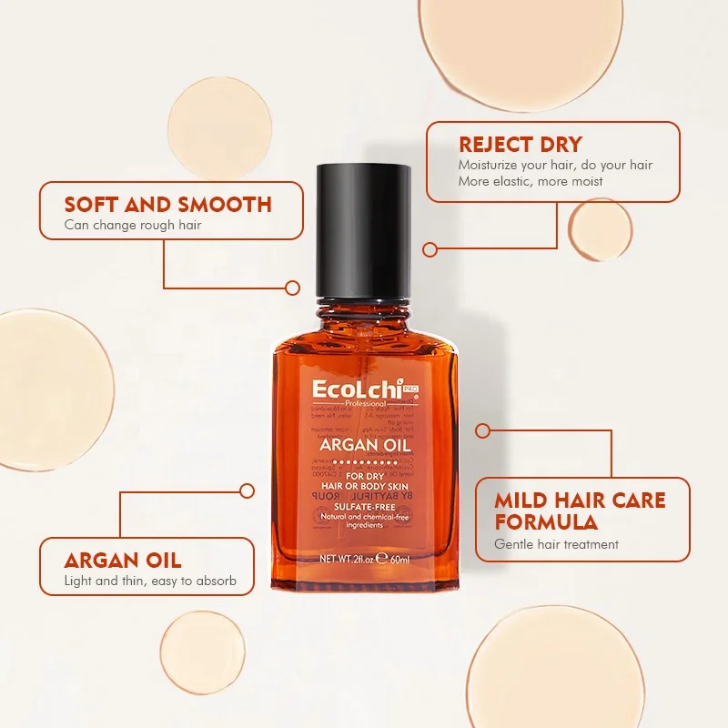 EcoLchi hair oils Natural Moisture Collagen Shea Butter Essential Oil Hair Products