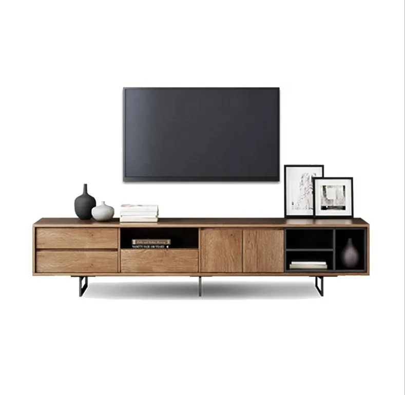 2021 Latest modern and fashionable wooden cabinet stand tv stands furniture