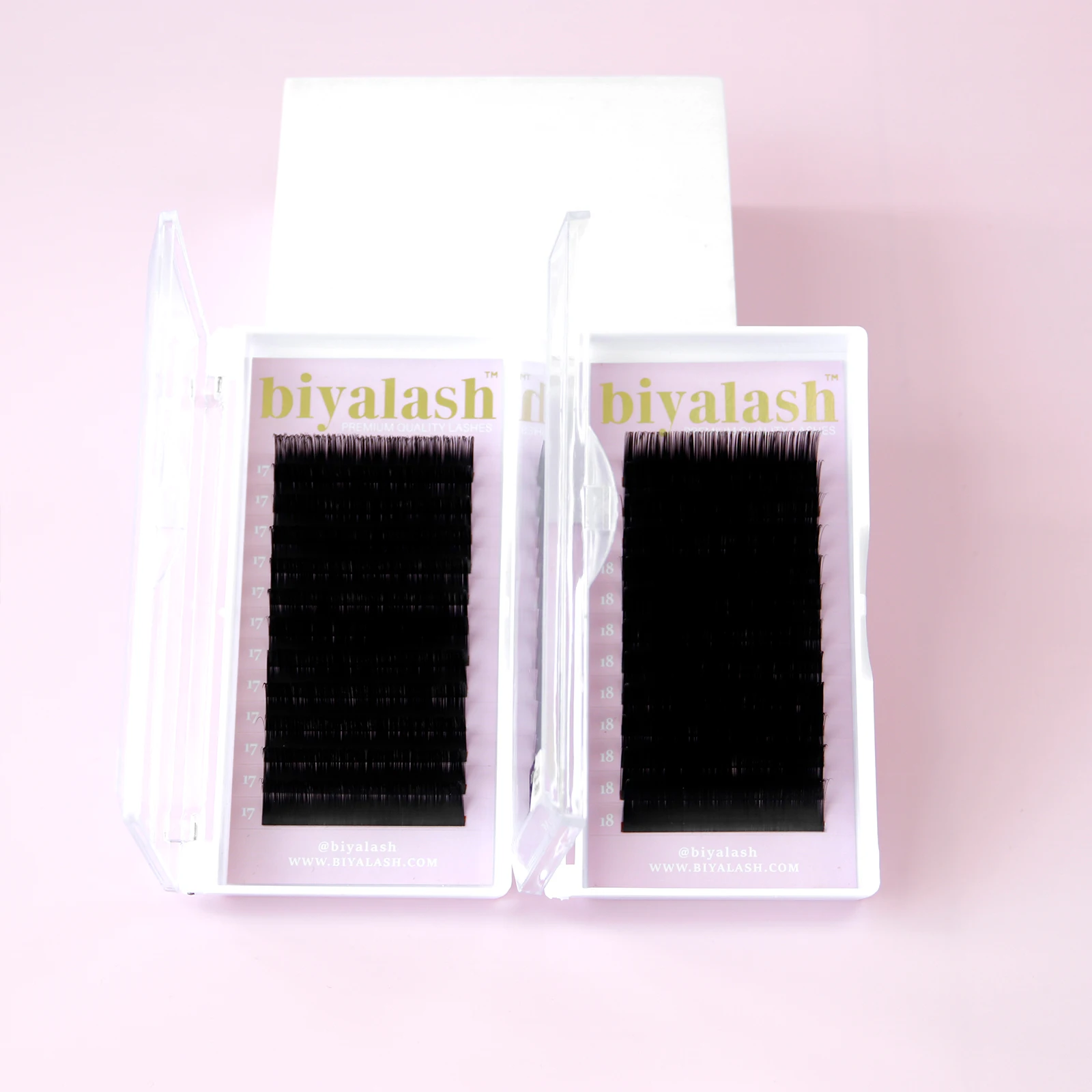 Biya Custom Logo Full Volume C Cc D Dd Lash Extensions Natural Long Eyelash Extension Matte Lash Extension Trays Custom Logo