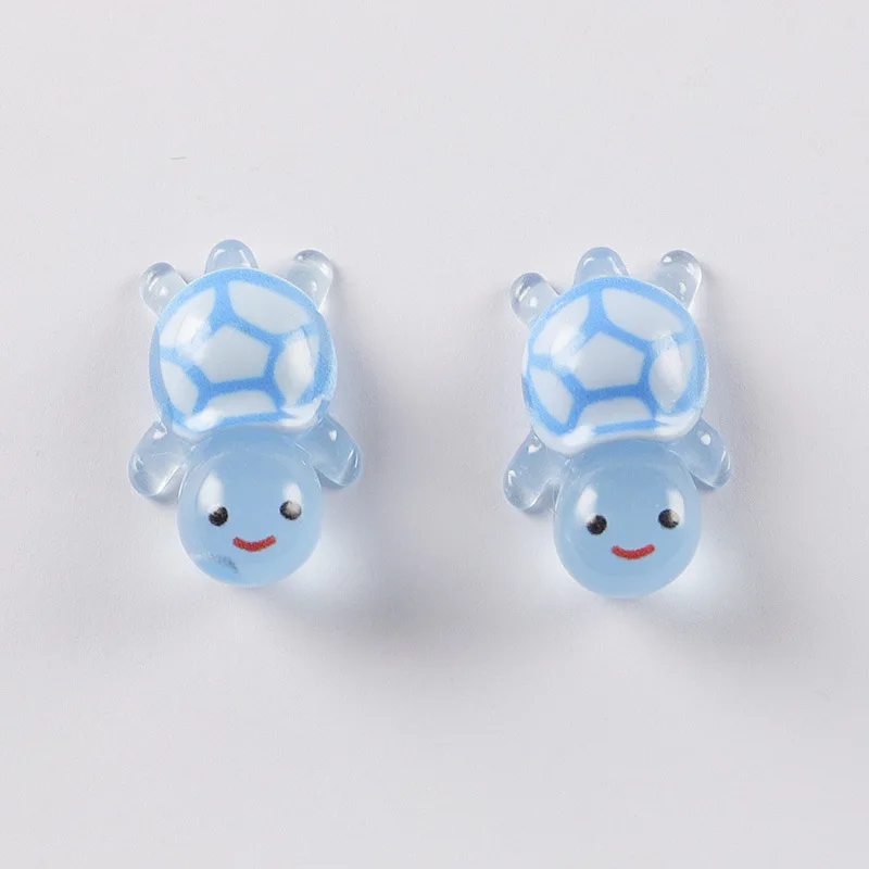 Little Glowing Resin Turtles Luminous 10 Colors Lucky Charm Terrarium Miniature Figure Very Small For Mystery Surprise Blind Bag