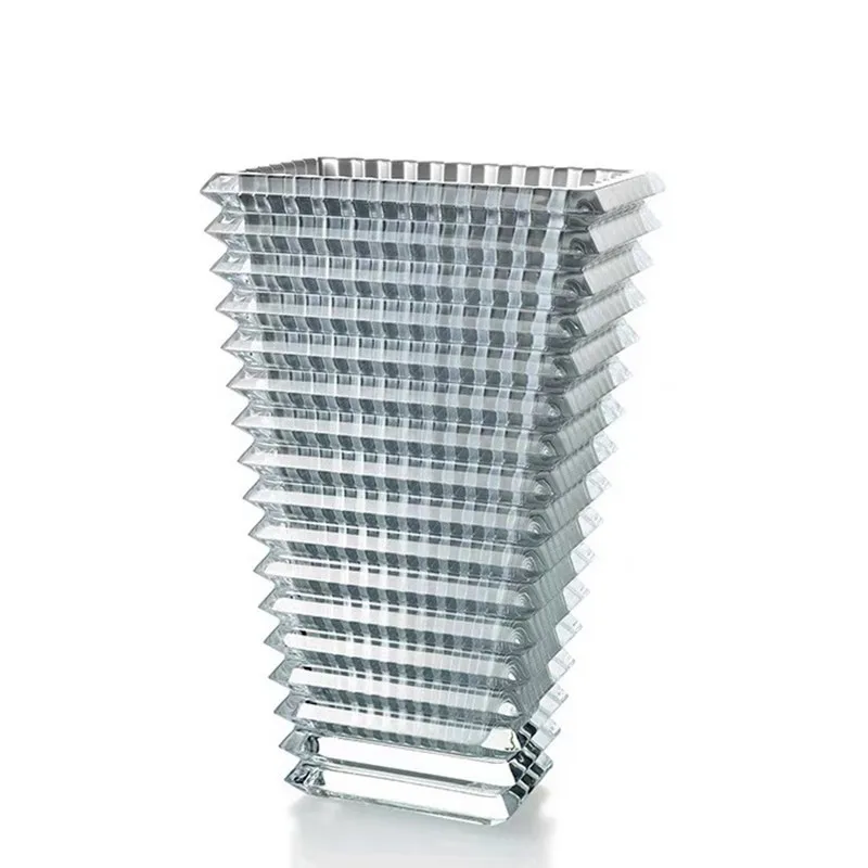 Nordic Light Luxury Net Red High-value Transparent Glass Vase Flowers Arrangement Desktop Decoration Crystal Vase