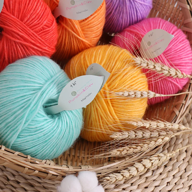 
Zhonghuai solid colors acrylic polyester cotton air yarn knitting and crochet yarn 
