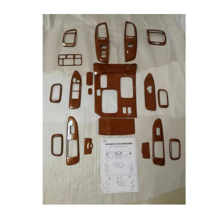 Набор для выравнивания салона автомобиля персикового цвета подходит Toyota Land Cruiser LC100 1998-2002