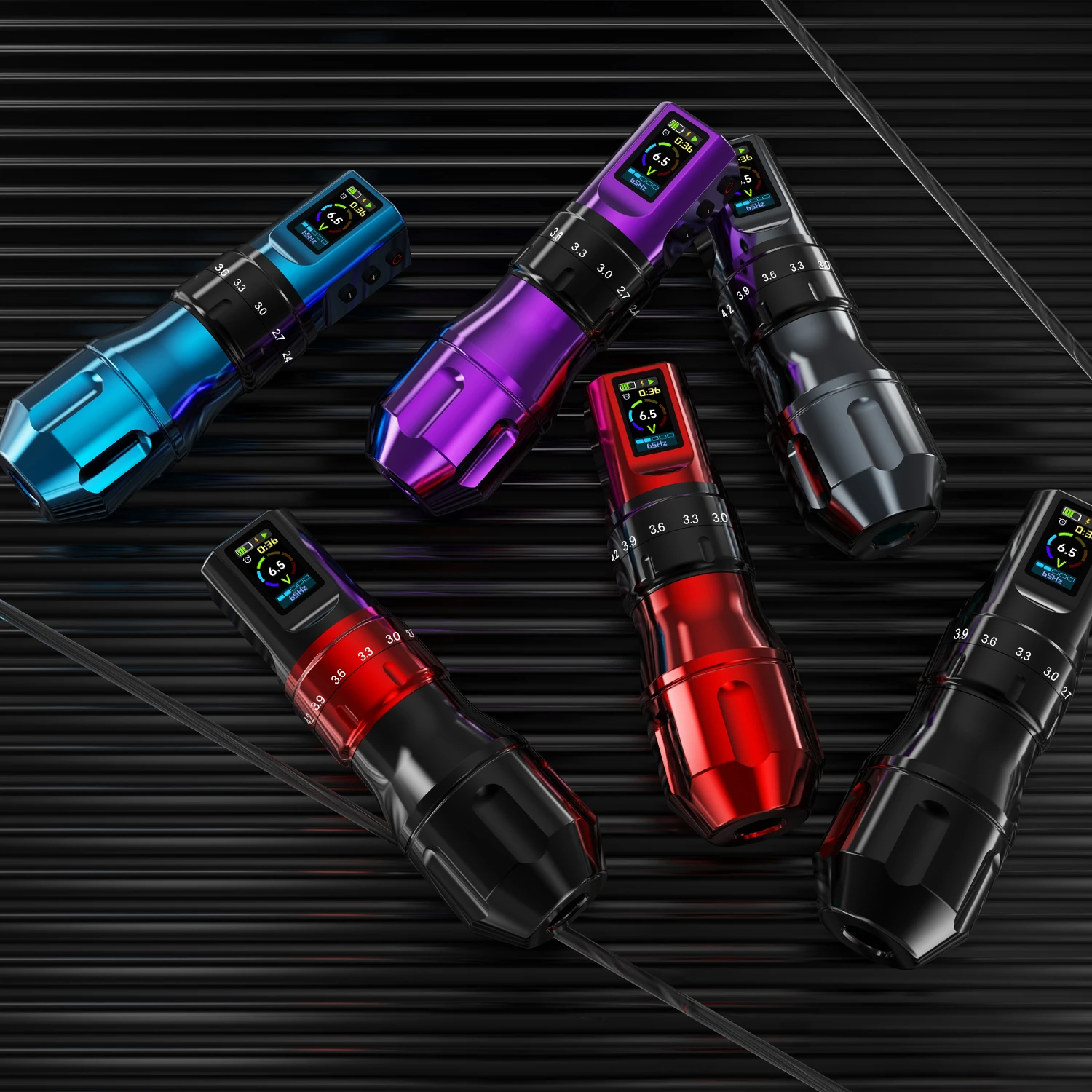 Wireless Tattoo Machine Pen Profession Coreless Motor 1600mAh capacity Stroke 2.4-4.2mm Tattoo Machine for Body Art