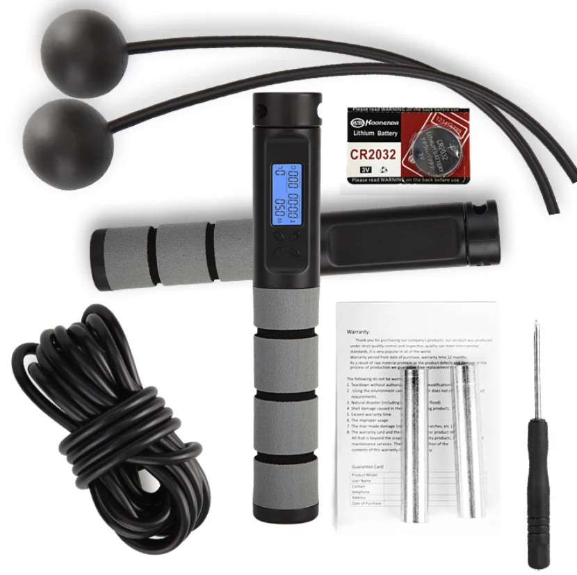 Digital LED Counting Speed Jump Rope Skipping PVC Rope for Fitness