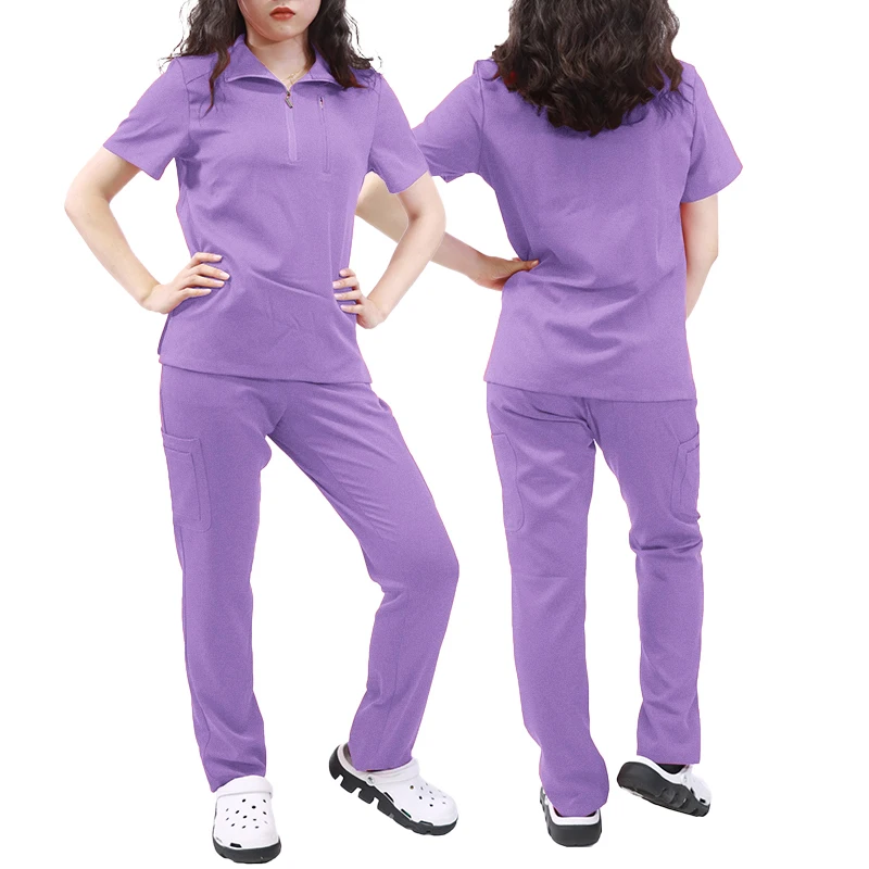 Wholesale Customized Medical Scrubs Short Sleeve Uniforme de Hospital Nursing Scrubs Dentistry Uniform