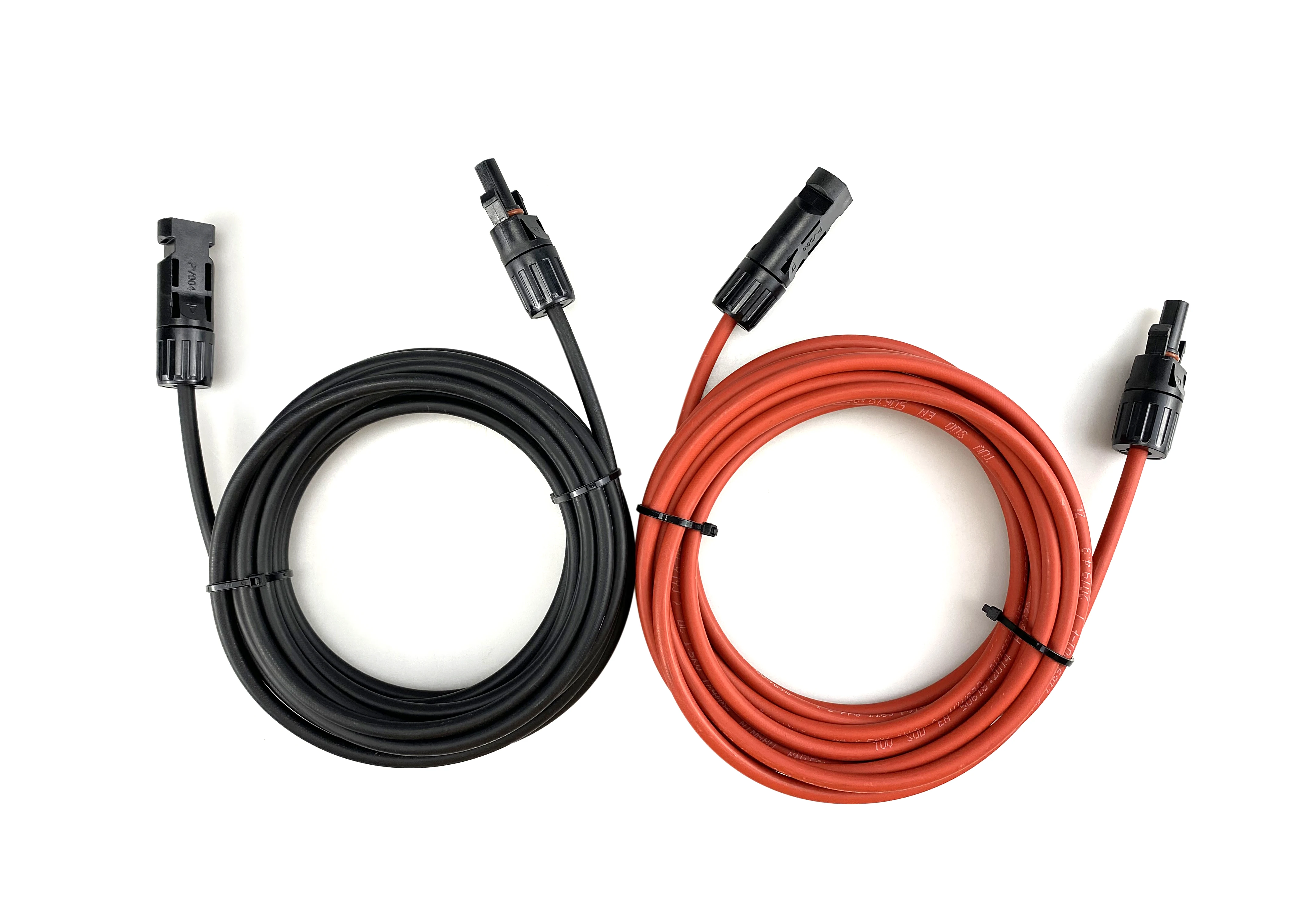 CE TUV solar panel power system PV 4.0mm2 2m DC1000 double ended solar extension cable DC-DC