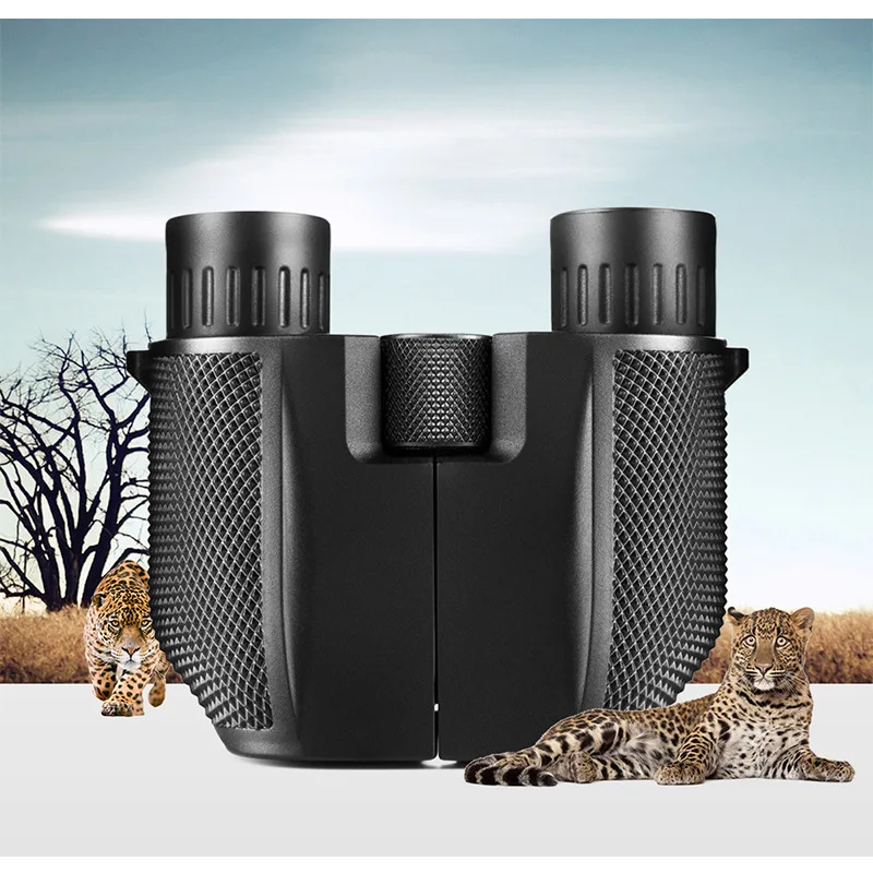 Portable 10x25 Binocular Small Paul Telescope Multi-layer Coated Low Light Night Vision Telescope Universal Lens