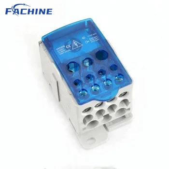 UKK Junction Box UKK400A DIN Rail Mounted Terminal Blocks Screw Terminal Blocks High Amp Distribution block