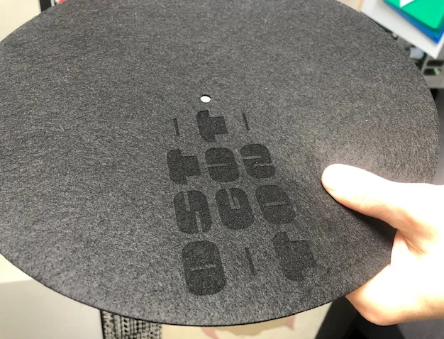 Пользовательский дизайн лазерная печать логотипа LP виниловая пластина скользящий