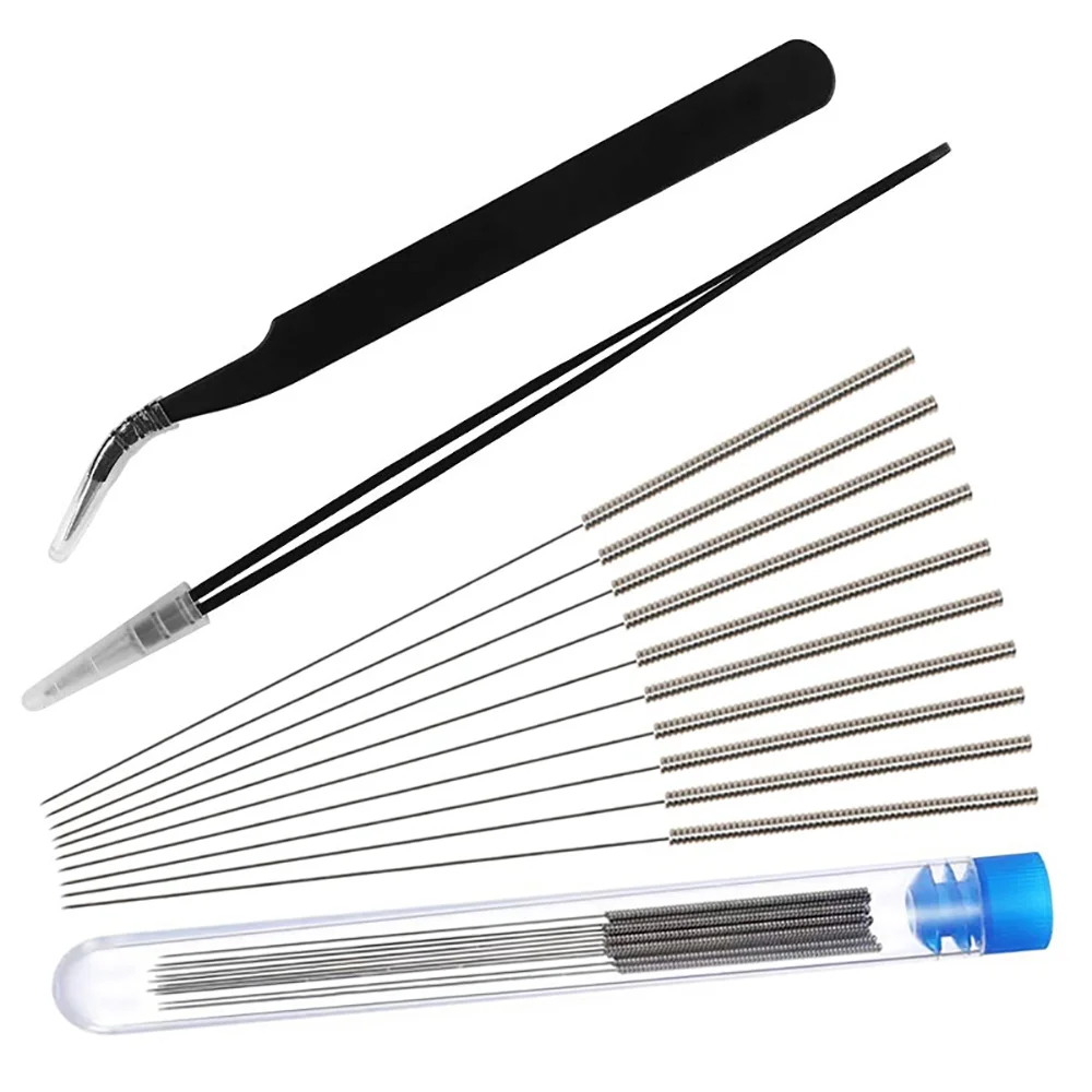 3D printer tool Nozzle cleaning needle kit tweezer cleaning drill filament cleaner for extruder nozzle 3D printer accessories