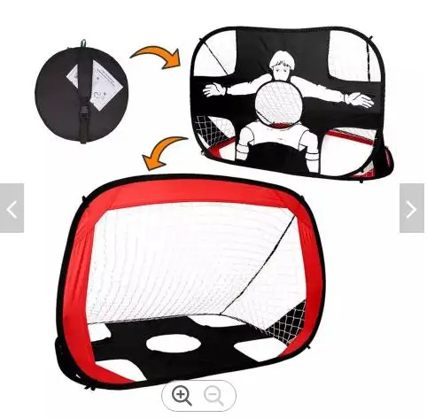 Sports Pop up soccer goal Portable Soccer Trainer  2 in 1 Mini soccer goal set