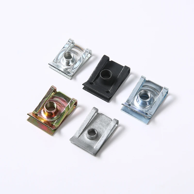 Automobile Parts U-Clip Nut Zinc Plated M6 M64 Stainless Steel Spring Slice Nuts For Motor Vehicles