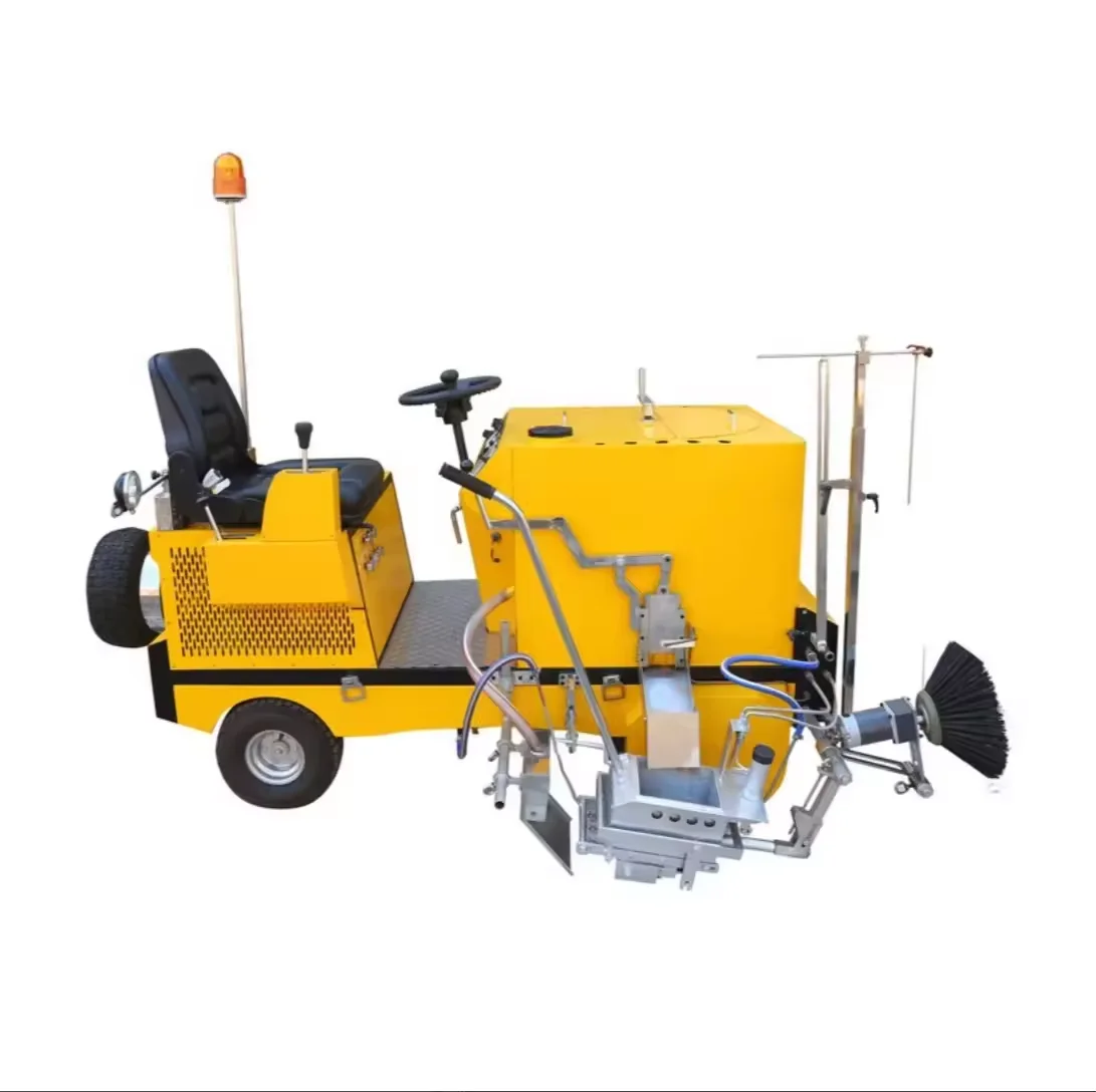 Thermoplastic Road Marking Machine  Intelligent  Multi-Function Driving Type Equipment Seat Booster Road Paint Marking Machine
