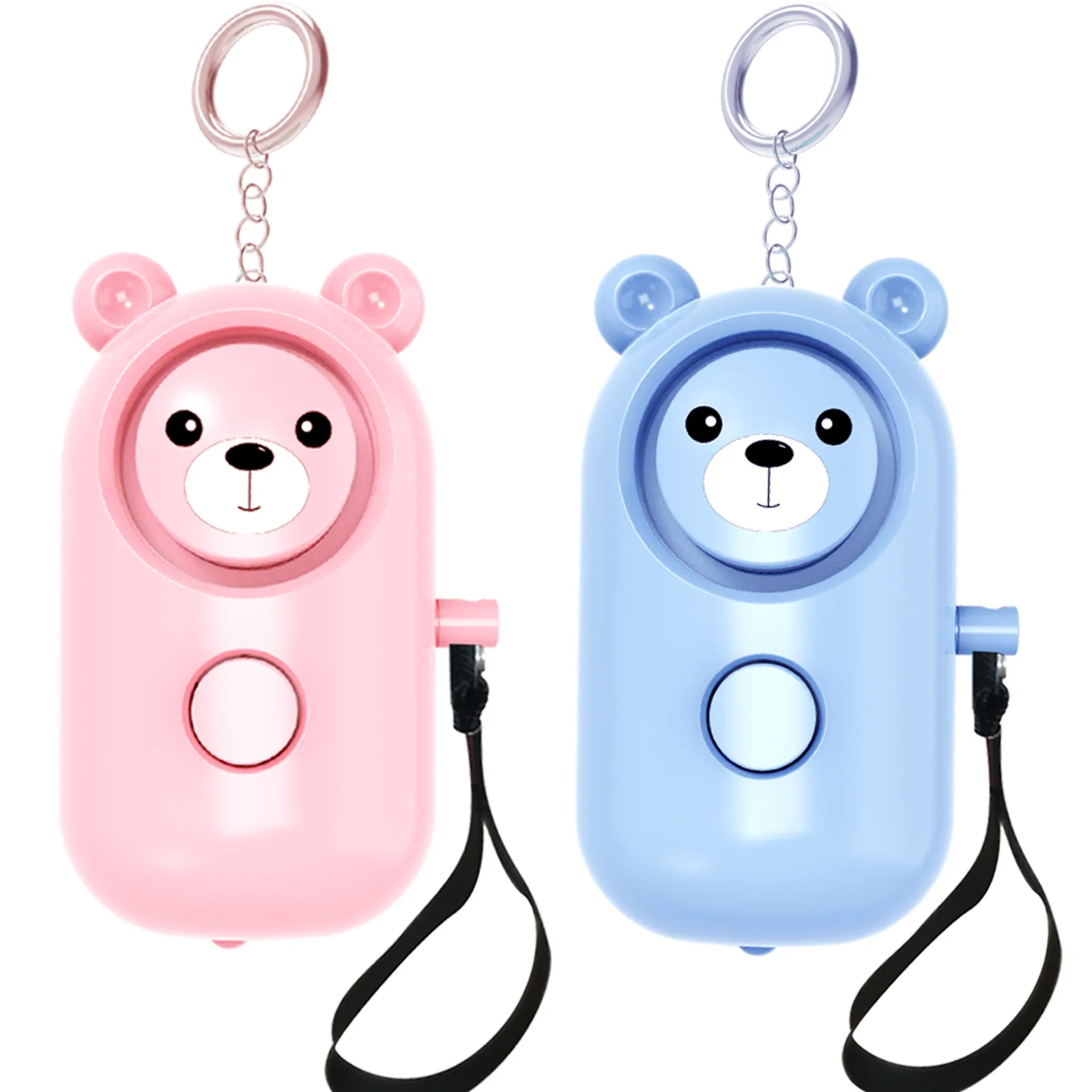 Wholesale Portable 140DB Emergency Self-Defense Security Alarm Keychain with LED Light for Women Kids and Elders