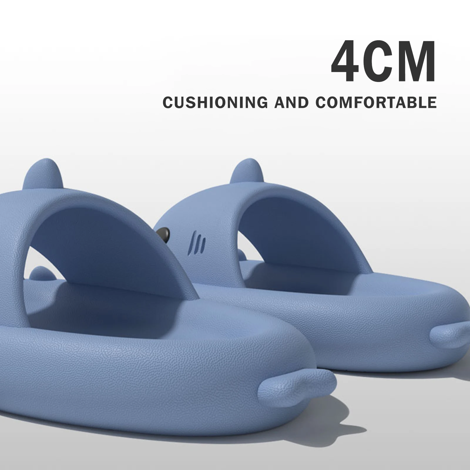 Multi-colored Cute Anti-slip Thick Flip-flops Bottom Shark Slipper Bathroom Slipper Children Slides