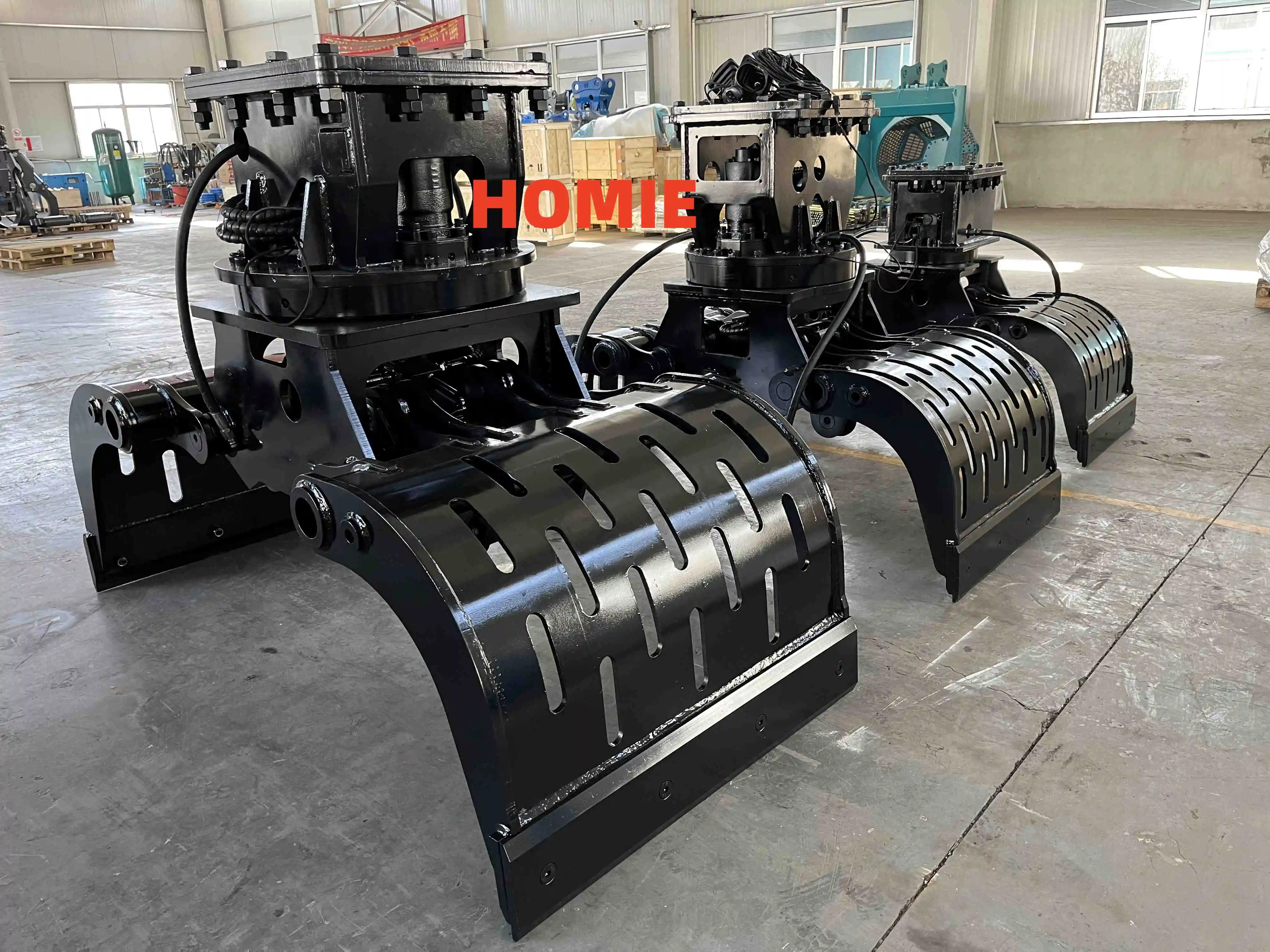 HOMIE Hydraulic Separator Clamp,Rotary Sorting Clamp for 2ton to 30ton Excavator