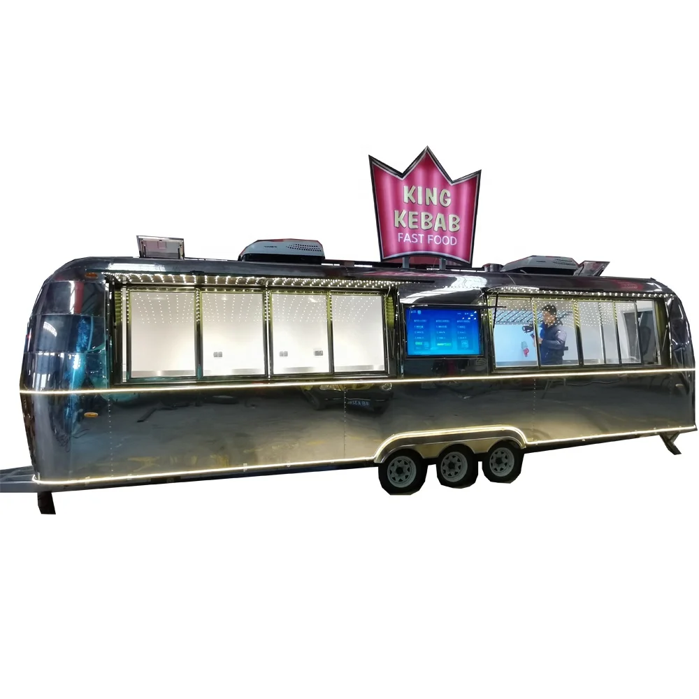 
Hot sale 9m long airstream coffee food trailer mobile catering trucks breakfast food carts for sale Germany 