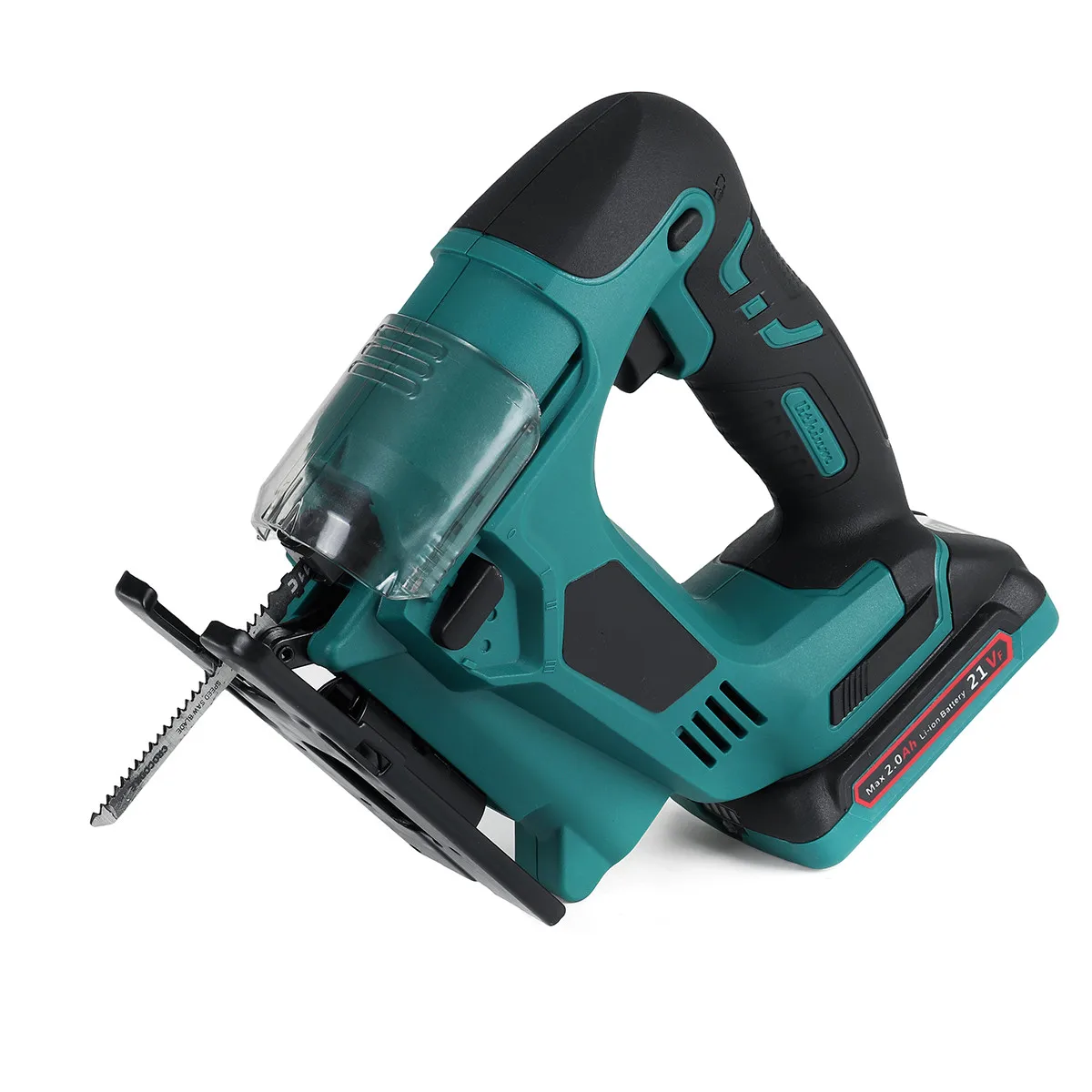 
900W Cordless Jig Saw Electric Jigsaw Metal Blade Rechargeable with Batteries Metal Woodworking 4 Adjustable Angles 21VF 