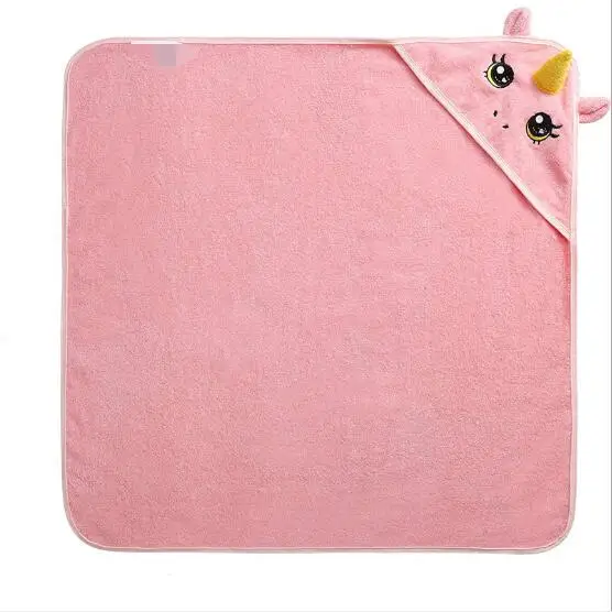 
Custom cute printing bamboo hooded towel baby - organic 