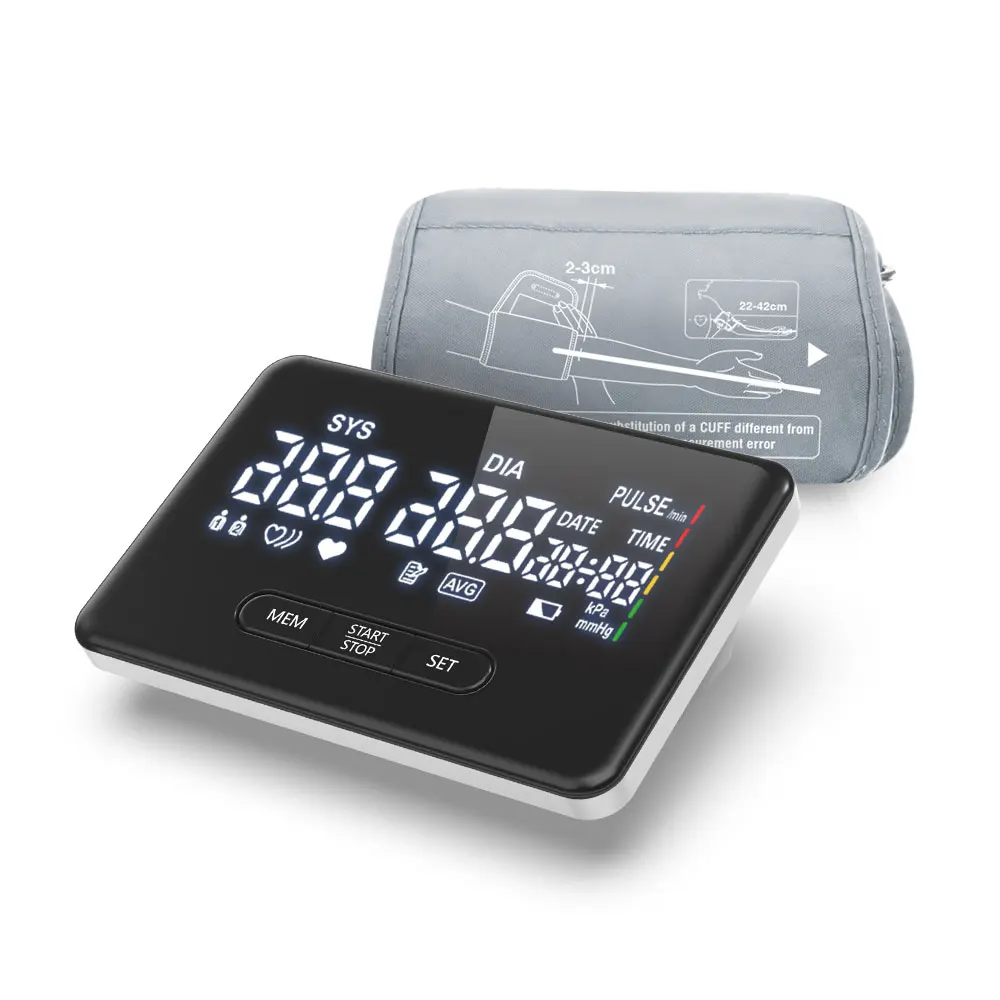Bluetooth blood pressure monitor arm sphygmomanometer BP machine upper arm
