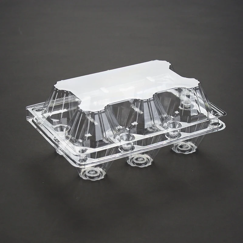 Eggs Plastic Packaging Box Egg Packing Tray 6-holes egg tray