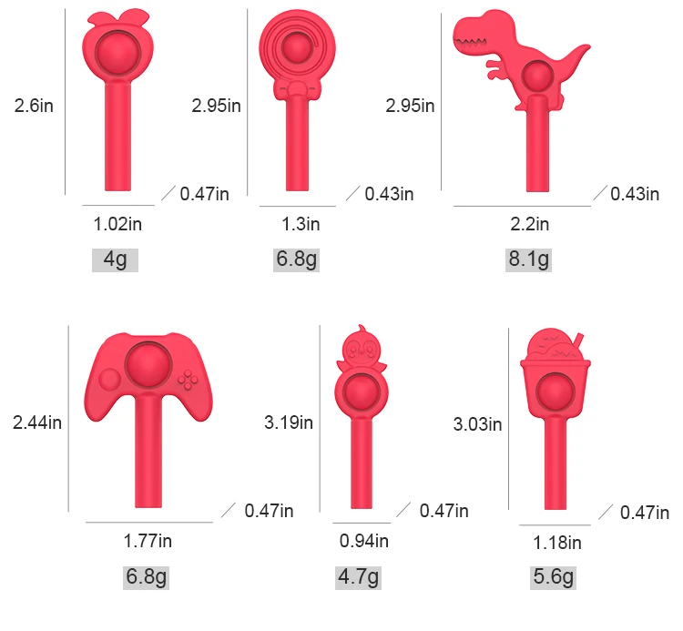 2021 New style push bubble music silicone pen cap in school pencil cap pen cover push pop pencil toppers fidget toy