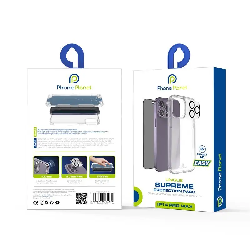 Phone Planet full protection mobile phone case and film 3 in 1 set for iphone 13 14 14pro max