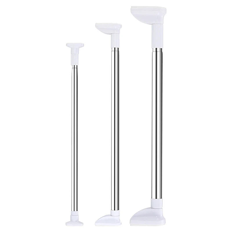 
Hot Sale Stainless Steel Curtain Rods Pole Bathroom Extendable Sticks Organizing Adjustable  (1600164494973)