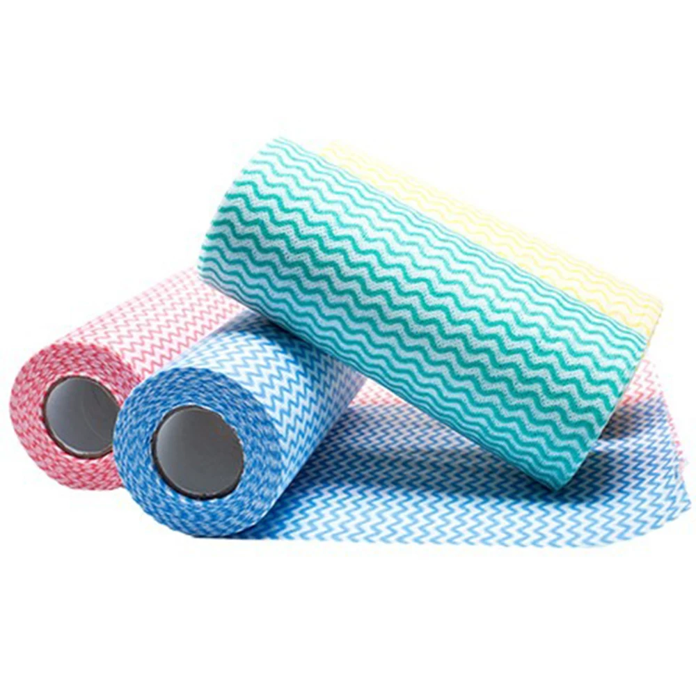 GAOXIN Stock Clearance manufacturer Eco-friendly Spunlace Nonwoven Cleaning Fabric Roll