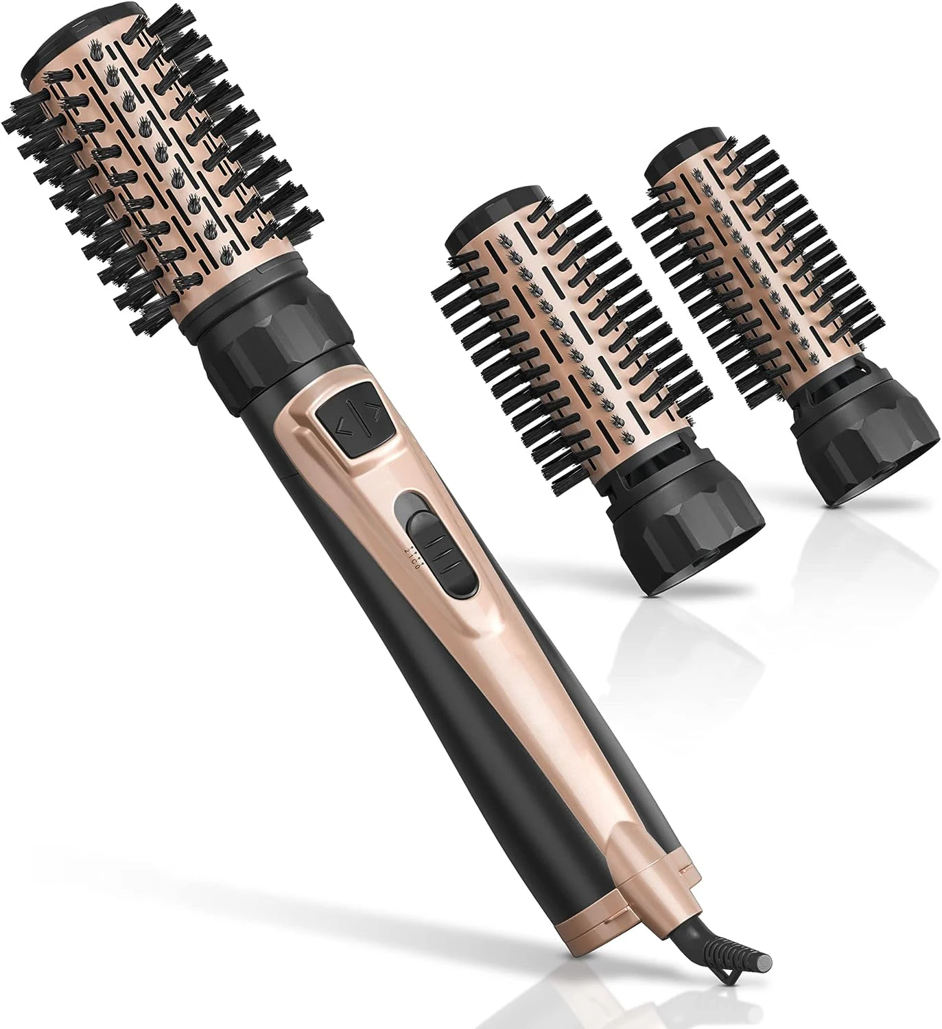 Hair Brush Private Label Flat Iron Hot Air Electric Comb 1 Step Hair Dryer Fast Hair Straightener Brush Hot Air Brush