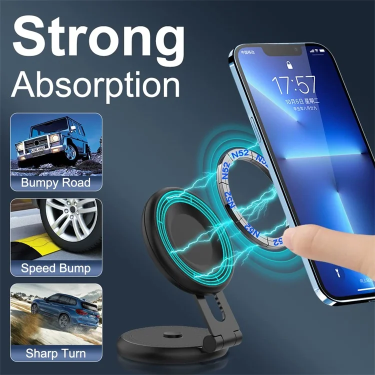 Super Strong Magnetic Holder Car Phone 360 Degree Universal Car Mount Phone Stand