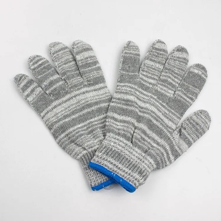 Wholesale manufacture Safety Gloves mix color cotton knitted hand construction work Gloves