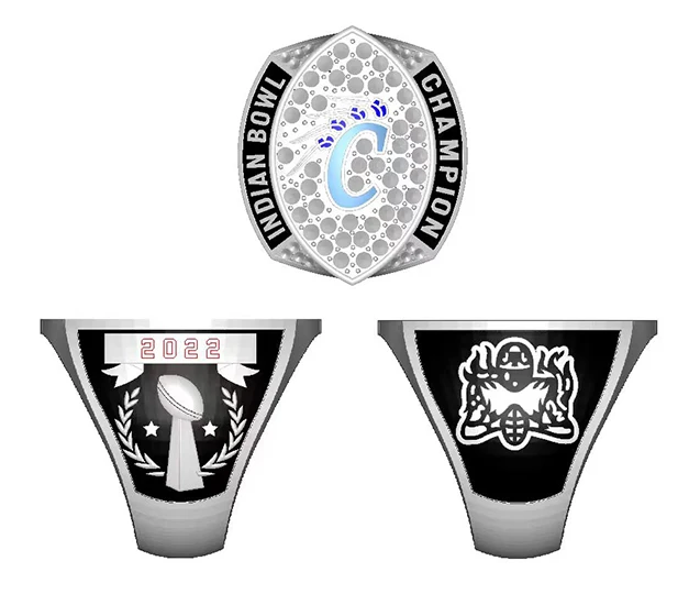 2022 New design Personalized Fantasy Football Championship Ring for youth football championship rings