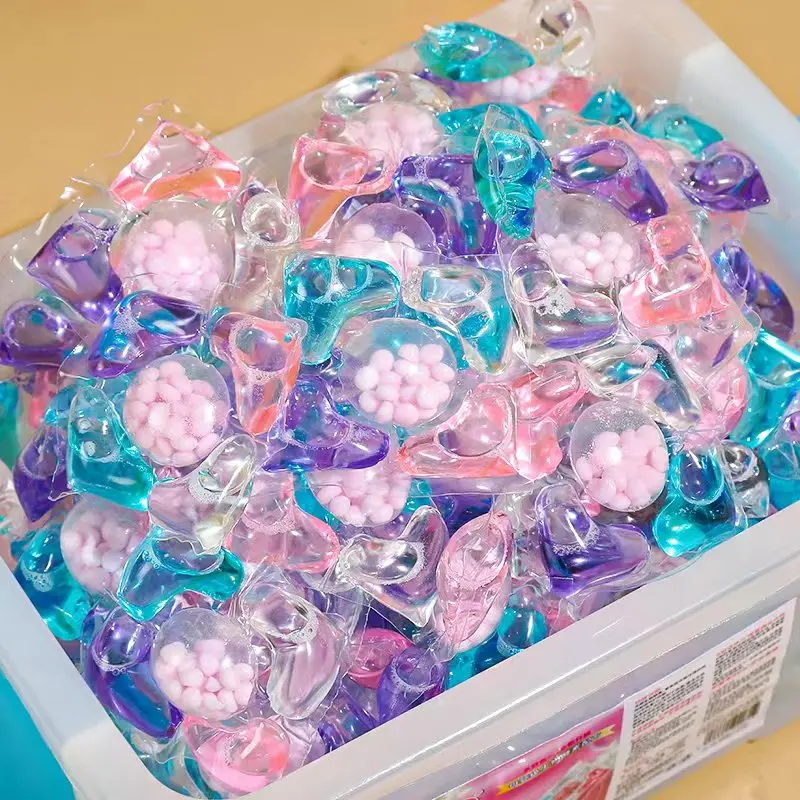 Factory Direct Sale High quality 100 PCS x 10g laundry detergent pods eco-friendly detergent liquid Household Cleaning Products