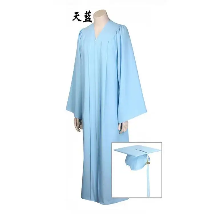 Dresses for College or University Gown Hot Sell Cheap Colorful Graduation Custom Unisex OEM Customized Uniform Adult Robe Long
