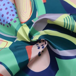 Customized Irregular Geometric Pattern Digital Printing 210D Renewable Oxford Fabric