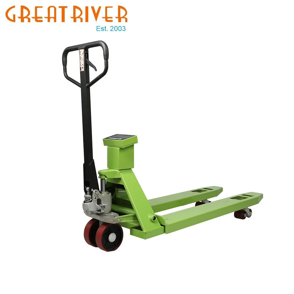 Electronic Digital 1000kg pallet wrapping machine with  forklift scale