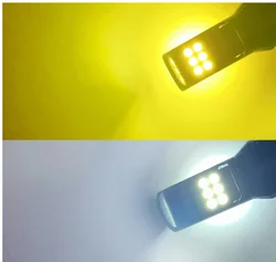 Dual Color LED Car Headlight Bulb H11 Fog Driving Light 24smd 3030 Auto accessories Lighting system DRL lamp