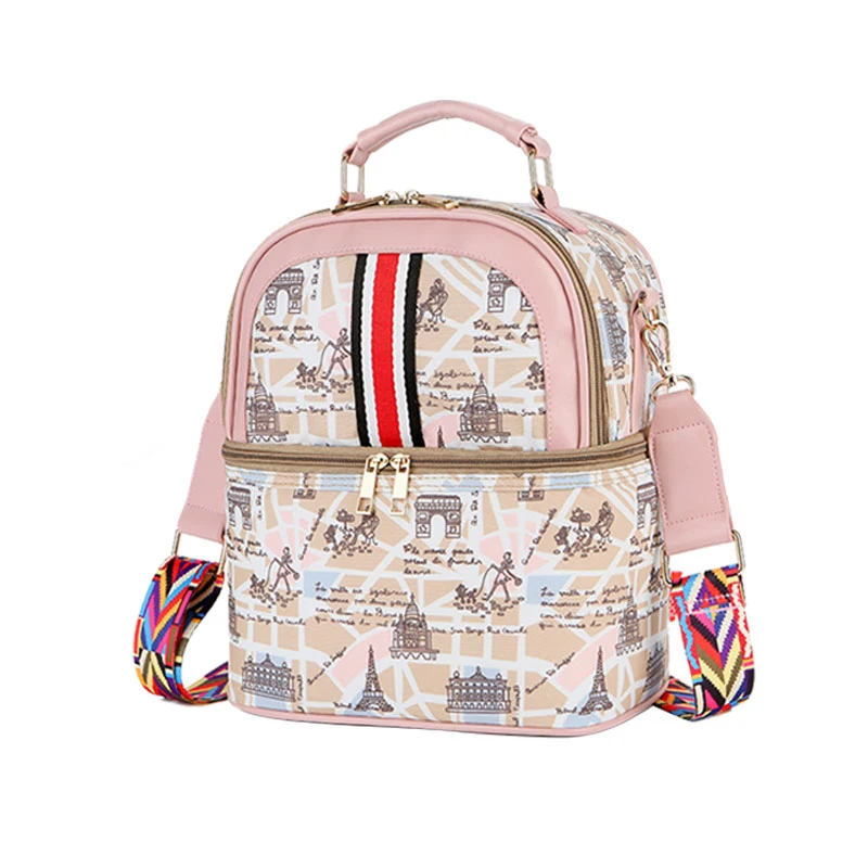 
New design dupont dual compartment insulated lunch dry style ice pack gel brick cooler bag 