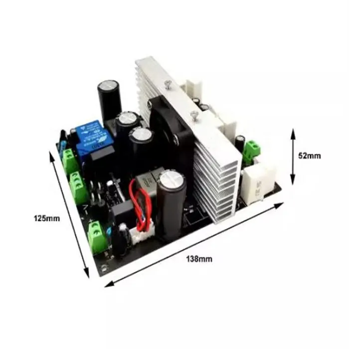 IRS2092 Class D 2000W BTL 4227 Full Frequency Subwoofer Stage Home Power Amplifier Board With Speaker Protection Relay