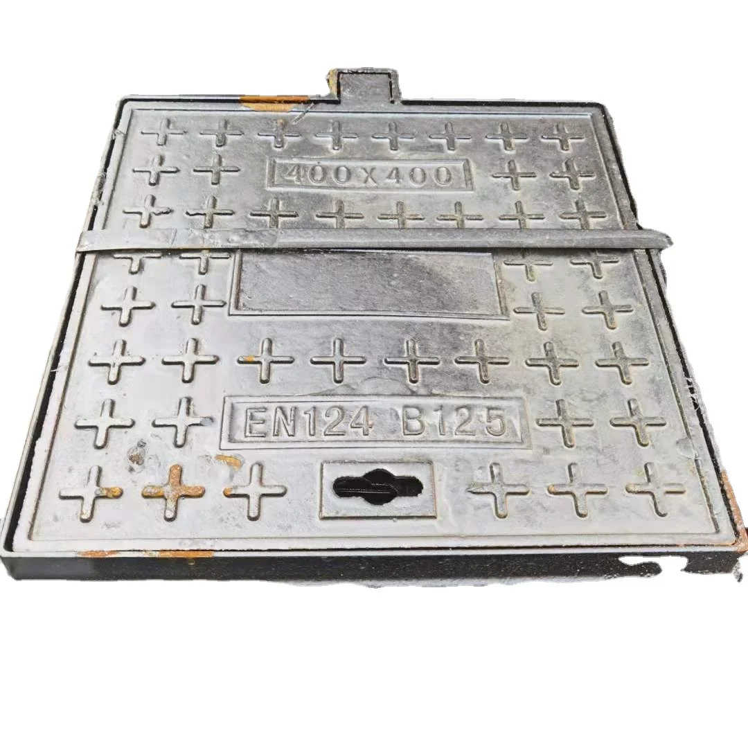 Самая низкая цена на производство EN124 B125 легкая прямоугольная крышка из ковкого чугуна