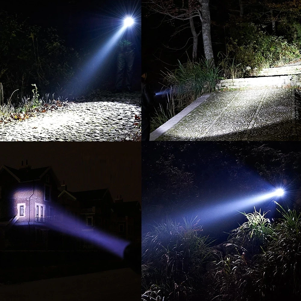 Waterproof rechargeable Black Aluminum Tactical Mini Flashlights Pocket Torch Light 10W Xml T6 Zoom Mini Led torch  Flashlight